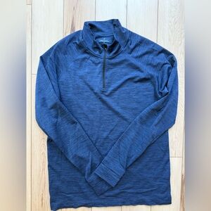 Men's Blue Quarter-Zip Athleisure